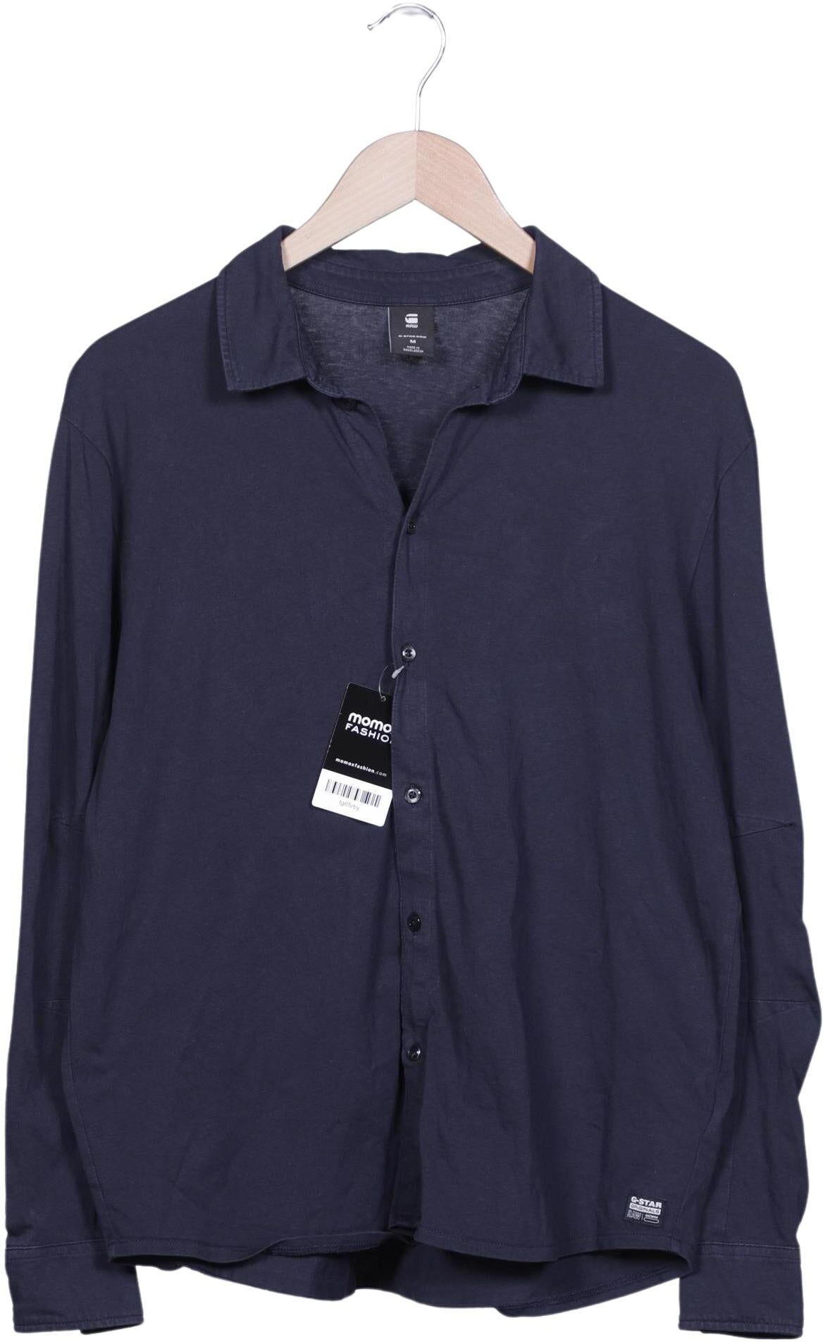 G Star RAW Herren Hemd, Marineblau, Gr. M, Baumwolle - Second Hand