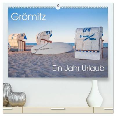 Grömitz - Ein Jahr Urlaub (hochwertiger Premium Wandkalender 2027 DIN A2 quer), Kunstdruck in Hochglanz