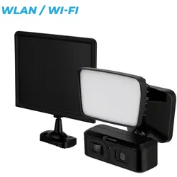 LUVISION WLAN LED Flutlicht Solarleuchte Überwachungskamera Lampe mit Bewegungsmelder