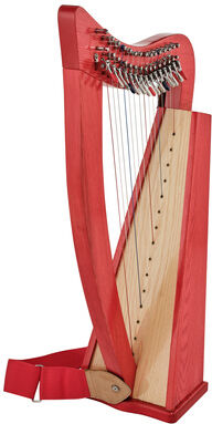 Thomann Student Pro Lever Harp 15 RD Translucent Red