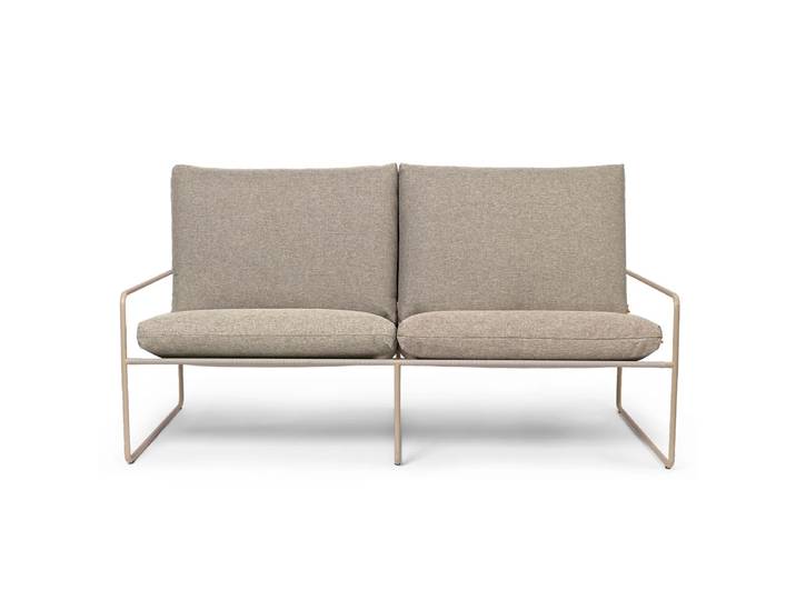 Ferm Living - Desert Dolce Outdoor 2-Sitzer Sofa - cashmere / dark sand