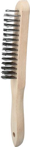KS Tools 201.2306 Edelstahl Handdrahtbürste 4-reihig, 290mm