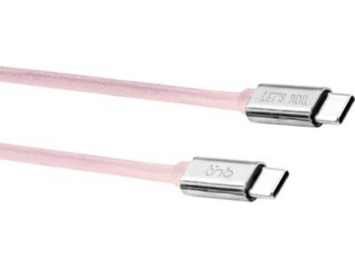 Tnb - Câble Usb C Usb-C/Usb-C 1.5m Nylon Rose
