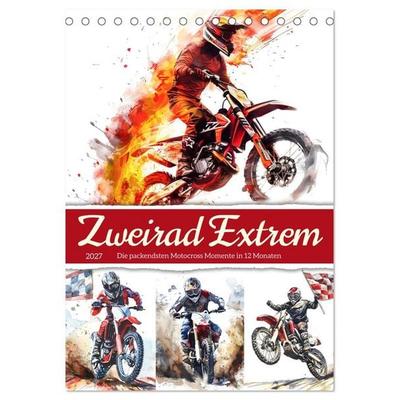 Zweirad Extrem (Tischkalender 2027 DIN A5 hoch), CALVENDO Monatskalender