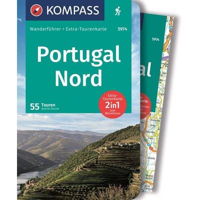 KOMPASS Wanderführer Portugal Nord, 55 Touren, Taschenbuch von Astrid Sturm, KOMPASS Freytag & Berndt, 978-3-99121-480-9