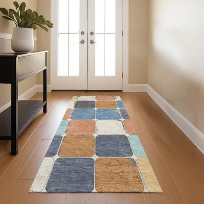 Addison Rugs Premium Washable Super Soft Modern Blocks Mayfield Rug