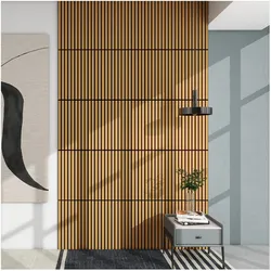 neu.holz, Wandpaneele, Akustik-Wandpaneel 4er Set Vang 1,44 m2 Eichenoptik, dunkel () (1.44 m2, 60 x 60 cm)