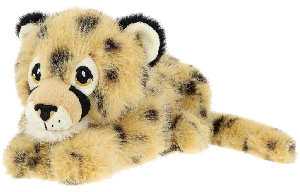 Keel Toys Keeleco Safari Cheetah knuffel van pluche, 35 cm