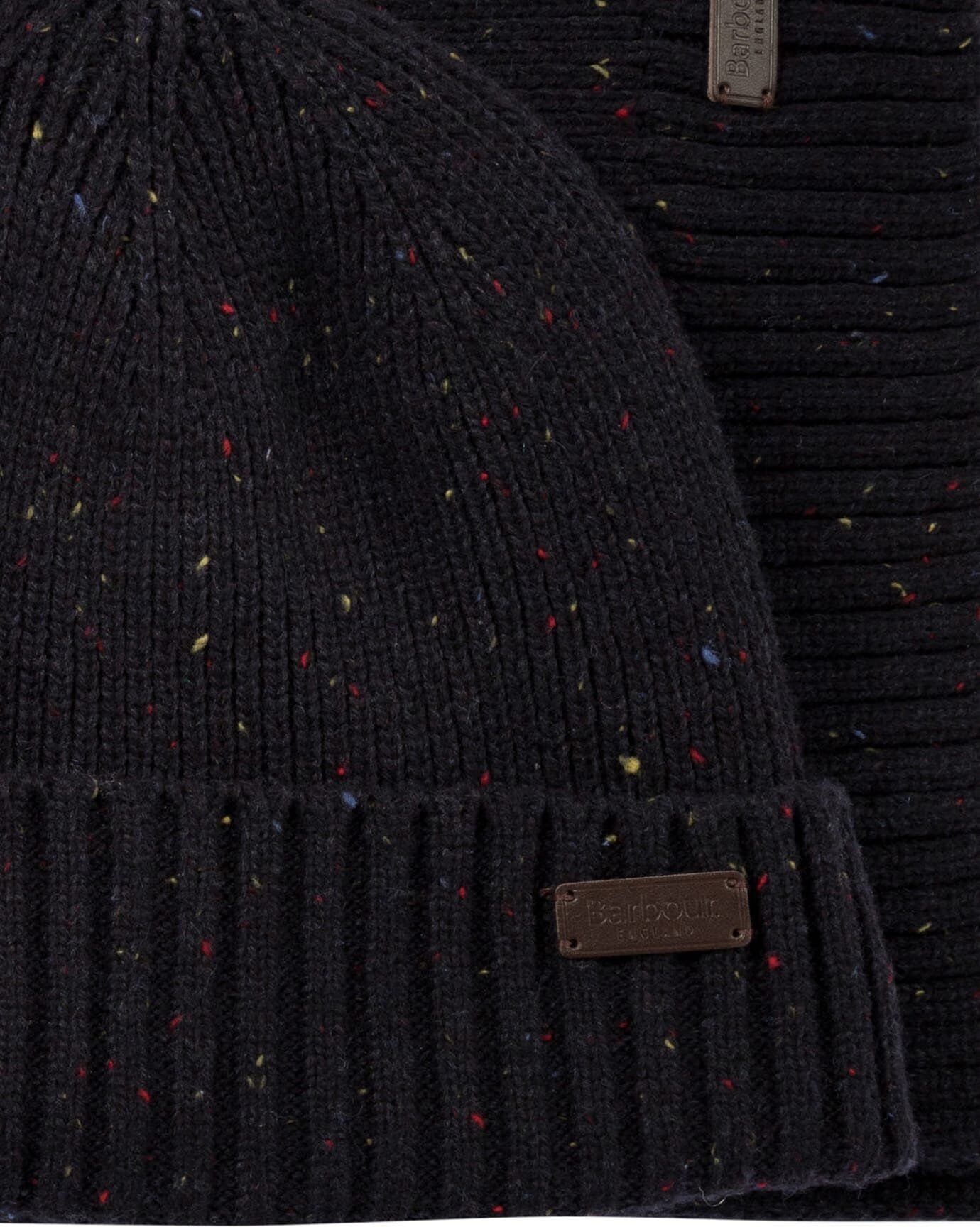 Barbour ensemble bonnet et écharpe homme bleu laine Bleu UNI