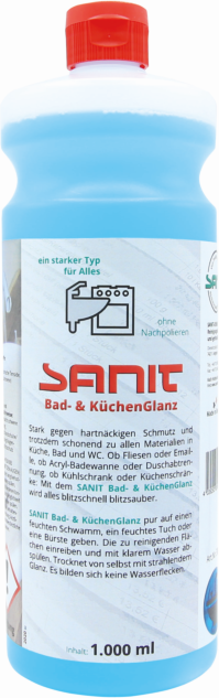 Sanit Reiniger Bad- und Küchenglanz  3041  1000 ml Flasche