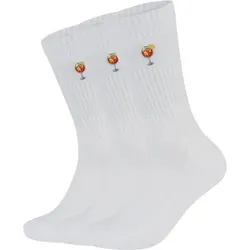 FLIP SOX Tennissocke mit Motiv, Größe 43/46 in Orange Orange