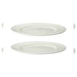Maastricht Porselein Maastricht Porzellan Teller Lux 28 cm Offwhite Porzellan 2 Stück