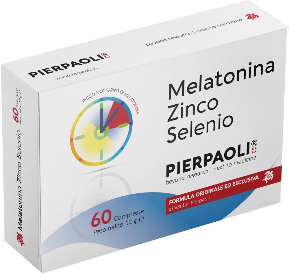 PIERPAOLI EXELYAS Srl Pierpaoli, Melatonina Zinco Selenio, 60 Compresse
