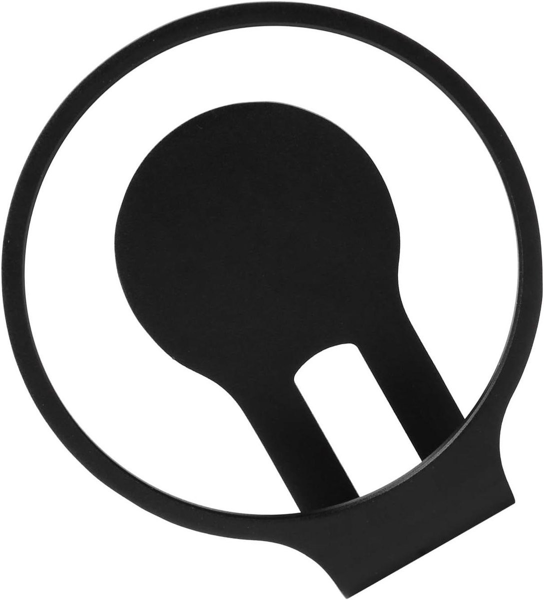 Zwarte aluminium luidspreker wandhouder - Muurbeugel voor speakers - B/D/H: 15 x 12 x 6 cm