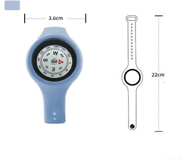 ModernMart Outdoor Wrist Compass Watch Survival Navigation Bracelet For Hiking Camping Travel c