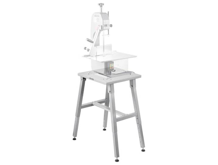 VEVOR Support de Scie à Os Électrique Boucher\, Stand pour Scie à Ruban de Table\, Accessoire Compatible avec Modèles BS-130 et BS-250\, Hauteur Réglable\, Cadre Stable en Forme de H\, Patins Antidérapants