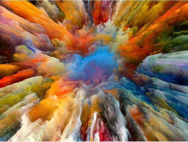 Fototapete PAPERMOON Abstrakt Farben , bunt, B:3m L:2,23m, Vlies, Tapeten, Fototapete
