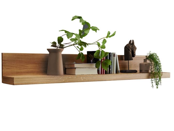 KAMILLA Wandboard II, Material Massivholz, Wildeiche geölt