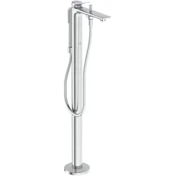 Ideal Standard freistehende Badewannenarmatur Conca mit Stick-Handbrause Ausladung 204mm Chrom, BD46 BD460AA