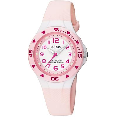 Quarzuhr LORUS, rosa (rosa, weiß), Armbanduhren, Kinder, rosa, Quarzuhr, Armbanduhr, Kinderuhr, Geschenkidee, Geburtstag, Schulanfang
