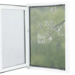 EASYmaxx Moskitonetz mit Pollenschutz mit Magnetbefestigung fürs Fenster - 150 x 130 cm - grau