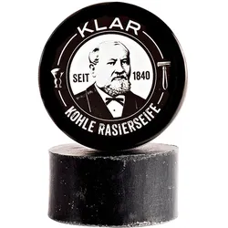 110g KLAR Rasierseife Aktivkohle