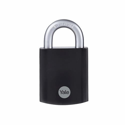 Yale Stalen Hangslot Maximum Protection Zwart met Boron Beugel en 3 Sleutels
