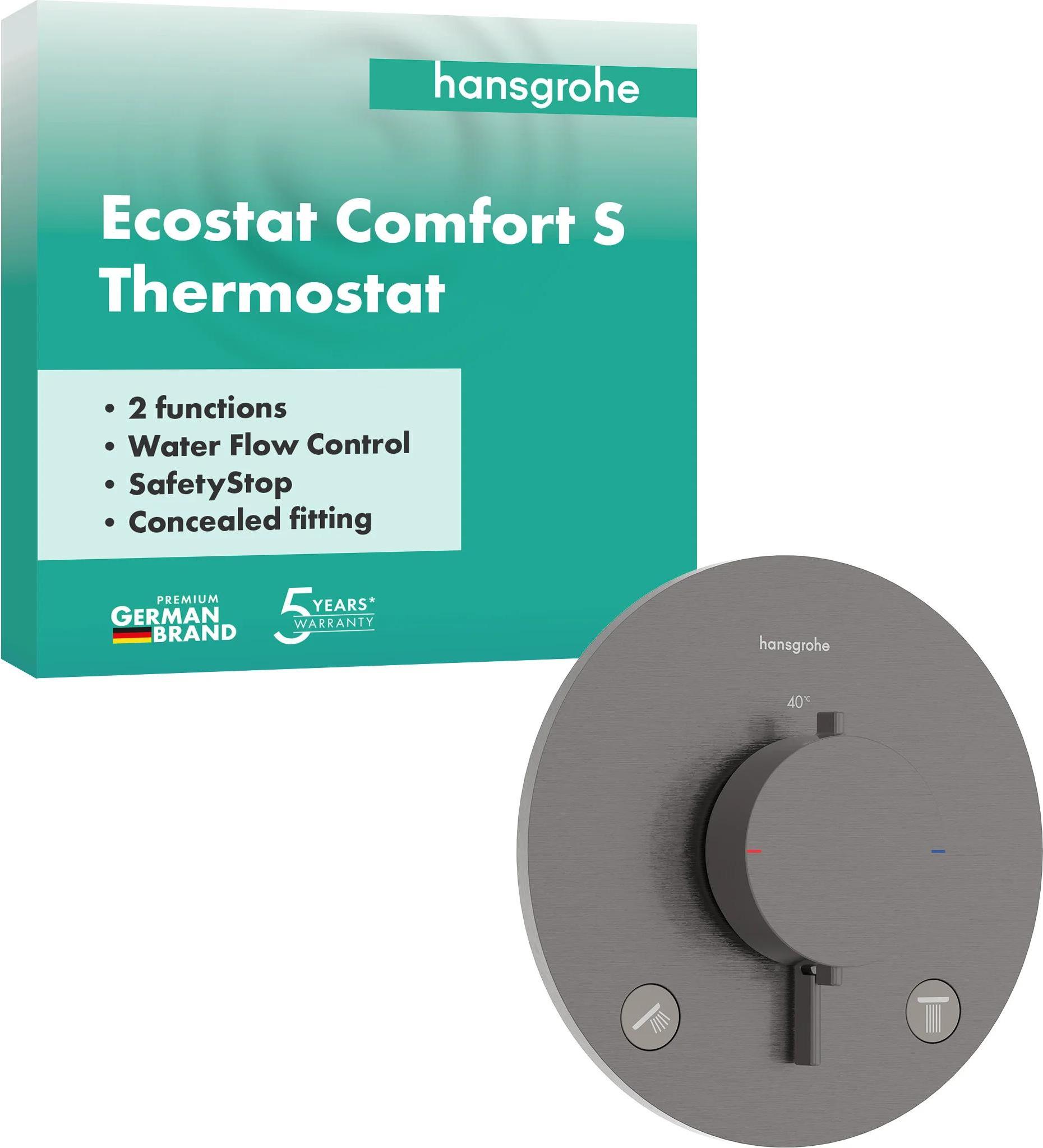 hansgrohe Thermostat UP Ecostat Comfort S Fertigset 2 Verbraucher BBC, 1 Stk.