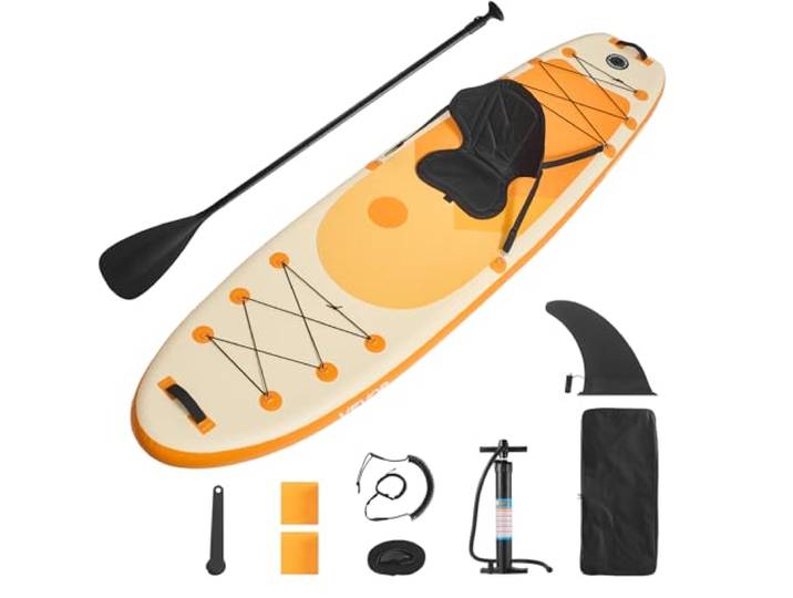 VEVOR Planche de Paddle Sup ultralégère 305/323/335/354 cm\, Tous Les Accessoires Inclus\, Pompe\, pagaie\, Palme\, Sac à Dos\, Sangle de Cheville\, Sangle\, Pont antidérapant