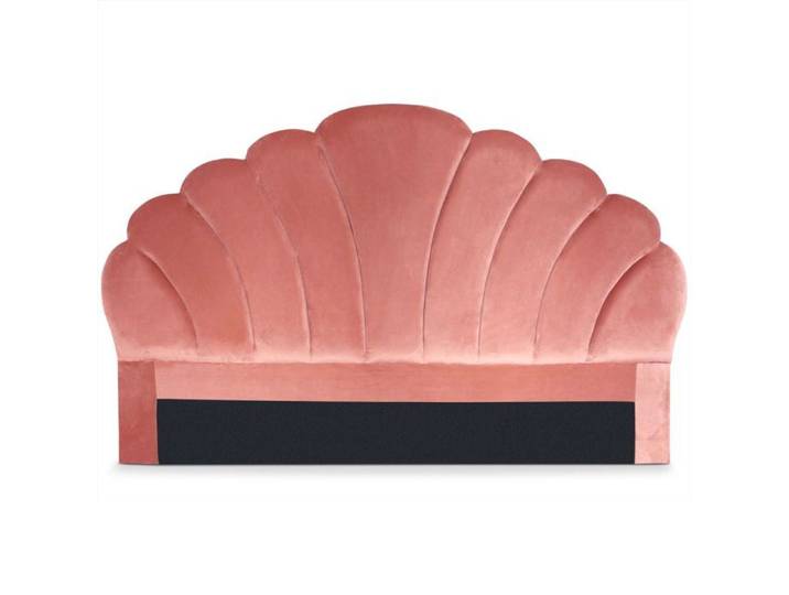 MENZZO Tête de lit Mermaid 180 cm Velours Rose - Velours L180 x P10 x H120 cm