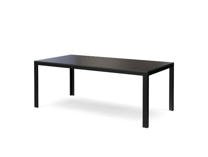Gartentisch KAVO 200 x 100 cm schwarz