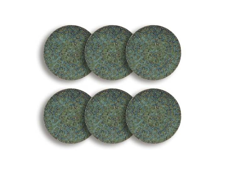 OGO Living Lot de 6 assiettes Plates Venus 27 cm porcelaine lave-vaisselle