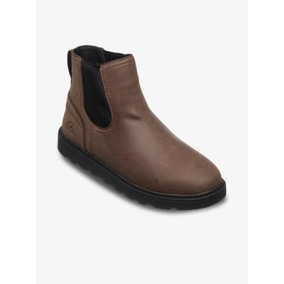 Chelseaboots QUIKSILVER "MISSION ELASTIC", Herren, Gr. 41, braun, Synthetik, Textil, Schuhe Chelseaboots, Winterschuhe, Ankleboots, Stiefelette
