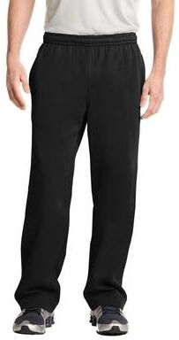 Sport-Tek ST237 Sport-Wick Fleece Pant in Black size Large