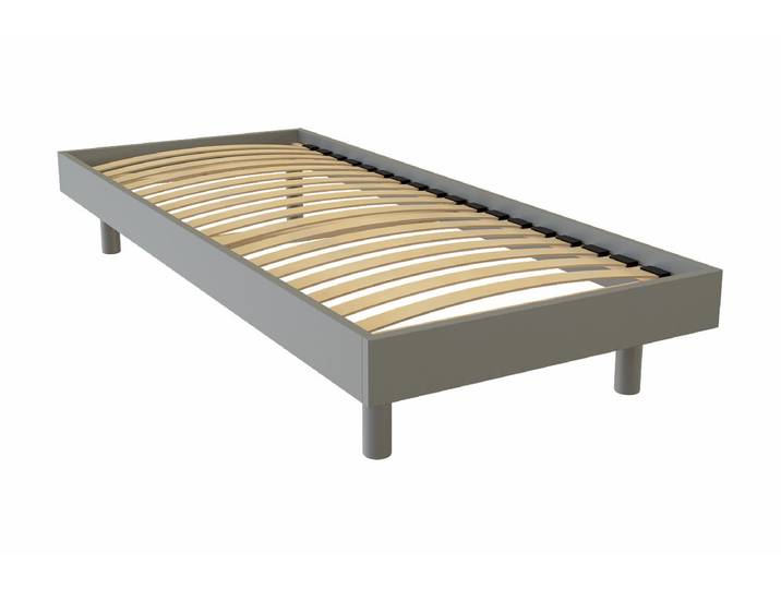 Sommier à lattes 90x190 bois Kit Noé 90x190 Gris