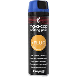 AMPERE Markierungsspray trig-a-cap extra, blau, fluoreszierend, bis 6 Monate, 500 ml