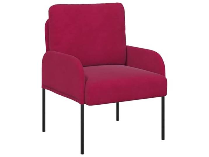Makastle Sofa Couchs mit Kissen 55cm Weinrot Sperrholz