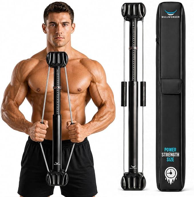 Bow Classic 90cm Isometrisches Trainingsgerät, Tragbares Heimfitnessstudio mit individuell einstellbarem Widerstand, Brust- und Armtrainer, Ganzkörper-Krafttrainer, Schultertrainer.