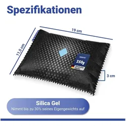 Wenko 3 Auto-Entfeuchter, 3x 350,0 g, Luftentfeuchter, Schwarz