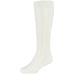 camano Cosy Cable Stitch Kniestrümpfe Damen 1030 - egret 39-42