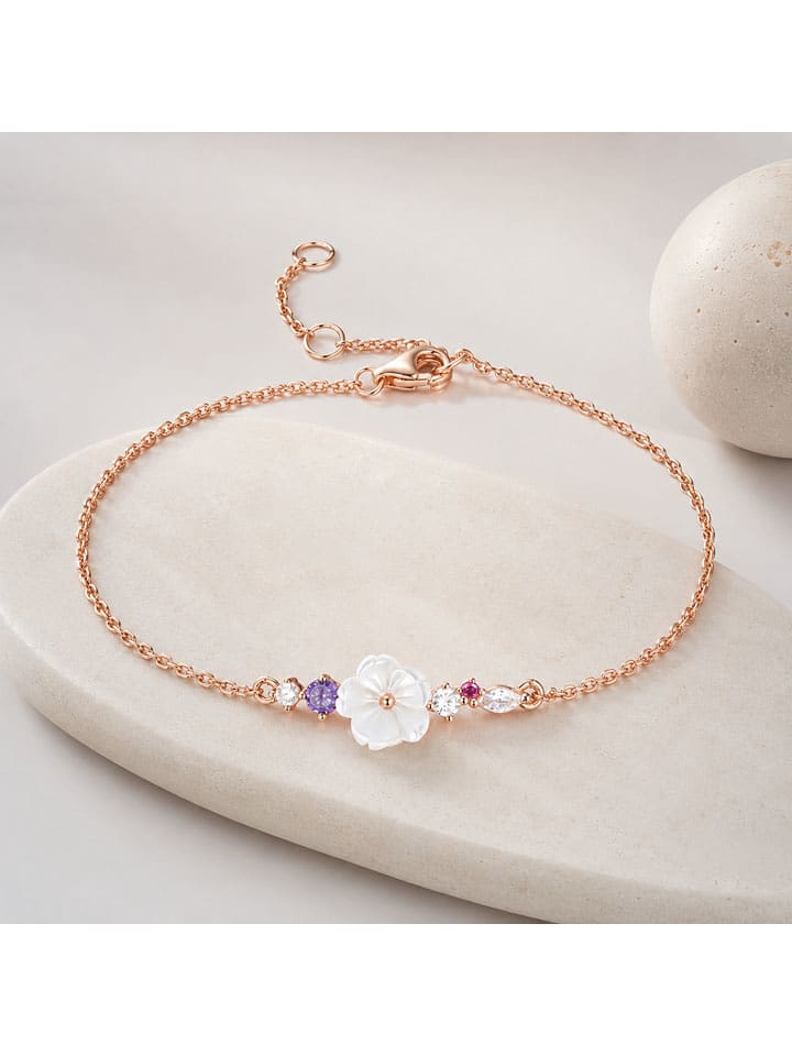 Les Petites Précieuses Rosévergold. Armkette mit Schmuckelement - onesize