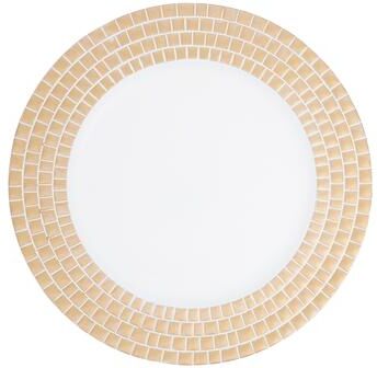 Saro Lifestyle Decorative Tile Edged Charger Plate (Set of 4)
