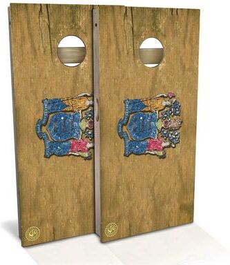 Skip's Garage New Jersey Flag Outdoor Cornhole Board Set