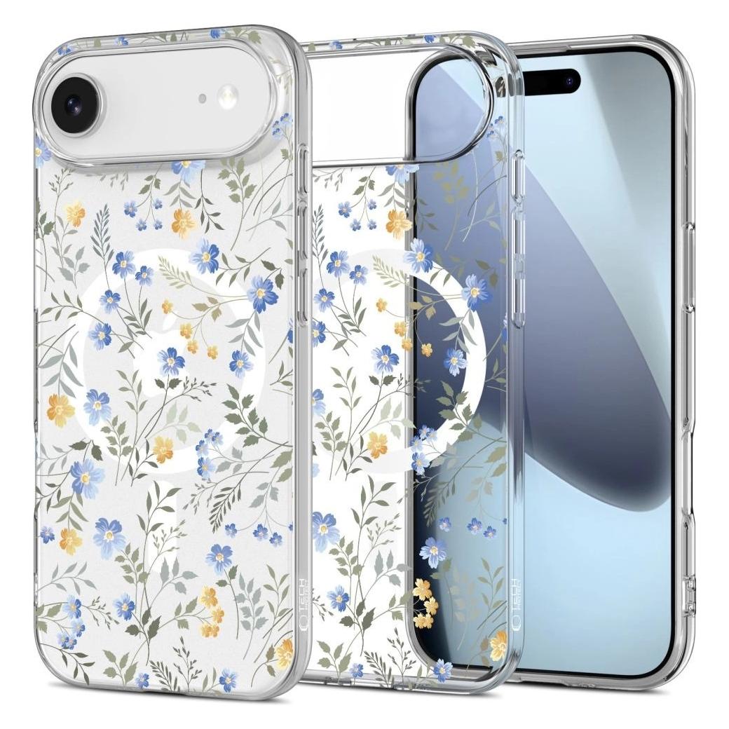 Tech-Protect FlexAir MagSafe Hülle für iPhone 17 Air - Gänseblümchen mit Blättern (Apple iPhone 17 Pro) (5906302319589)