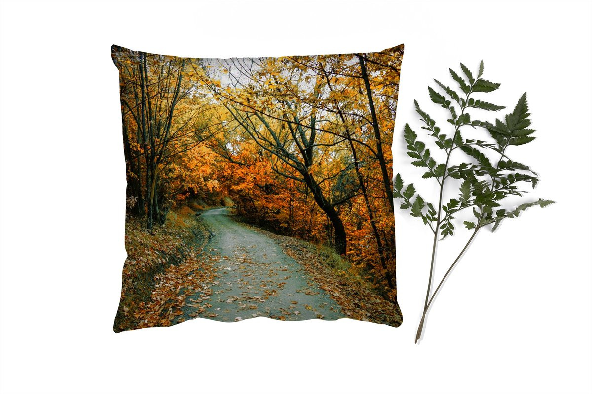 PillowMonkey Sierenkussen Bladeren Herfst Bos 40 x 40 cm