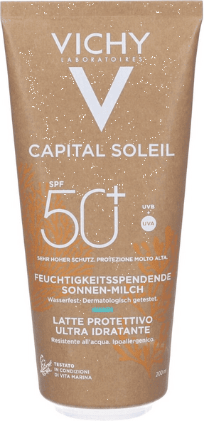 Vichy Capital Soleil Latte Solare SPF50+ Eco Sostenibile Viso Corpo 200ml