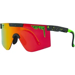 Pit Viper, Unisex, Sportbrille, The Monster Bull Original Polarized Orange Wide (Black, Orange, Orange), Orange, Schwarz