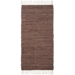 IB Laursen Bodenläufer aus Baumwolle, 120 x 60 cm, chocolate