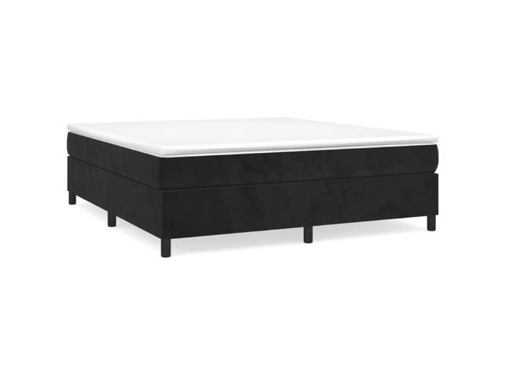 Mode Meuble de chambre - vidaxl - Cadre de lit à ressorts noir 160x200 cm velours - pour maison N1B13413