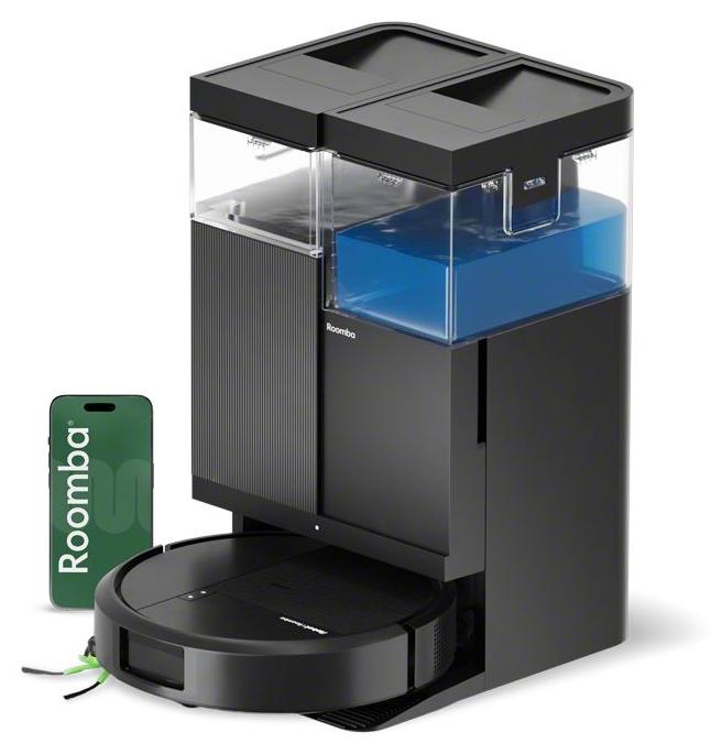 iRobot Roomba Plus 515 Combo, Beutellos, Schwarz, Rund, Staubbeutel, Ladend, Purification, EPA